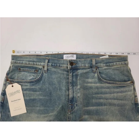 Tecovas Jeans Standard Straight Leg Light Blue Wash Stretch Denim 40X34 Mens NEW - Picture 8 of 10